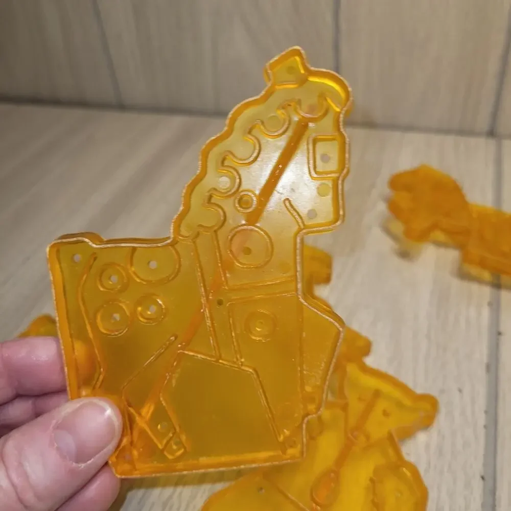 Vtg 1966 Quaker Oat Co Plastic Circus Cookie Cutters Set Of 6 Kids Birthday
